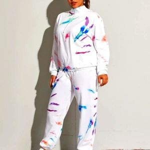 Plus size 2 piece set sweats and pullover